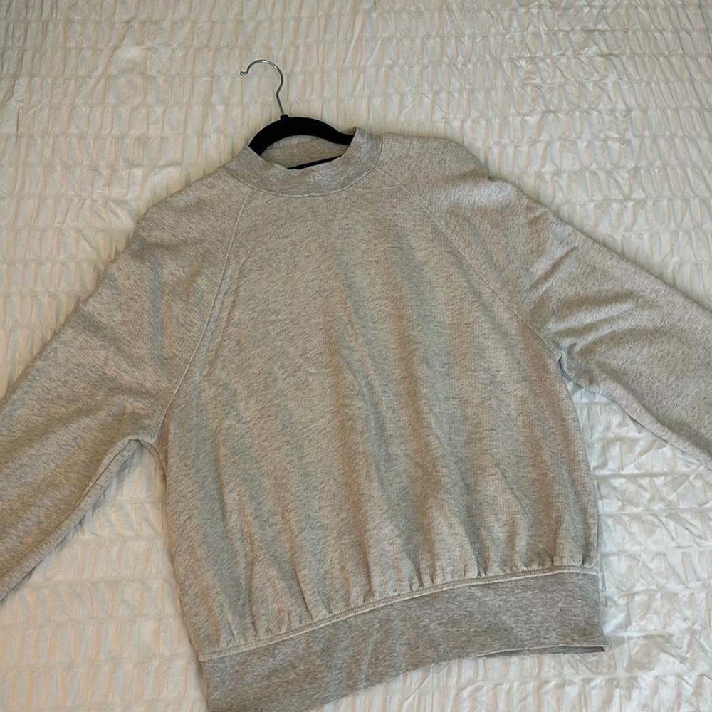Light gray crew neck sweatshirt. Target Universal Thread brand, size medium.